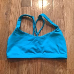NWOT Lululemon Teal Blue Strappy Bra